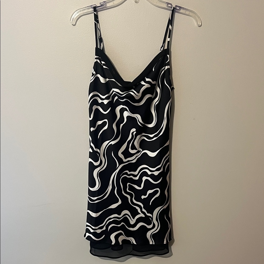 Black and White Mini Dress